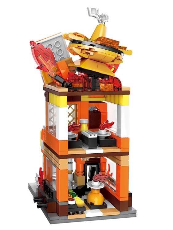 Pokemon Charmander Hotpot Restaurant Qman Building Blocks Toy Set Gallery Image 3