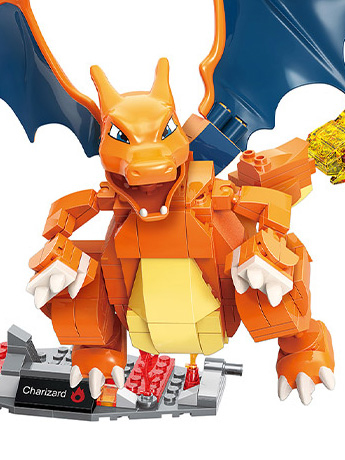 Pokemon Charizard Qman Building Blocks Toy Set Gallery Image 2