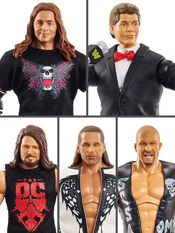 WWE WrestleMania Elite Collection Set of 4 Figures (Vince McMahon BAF)