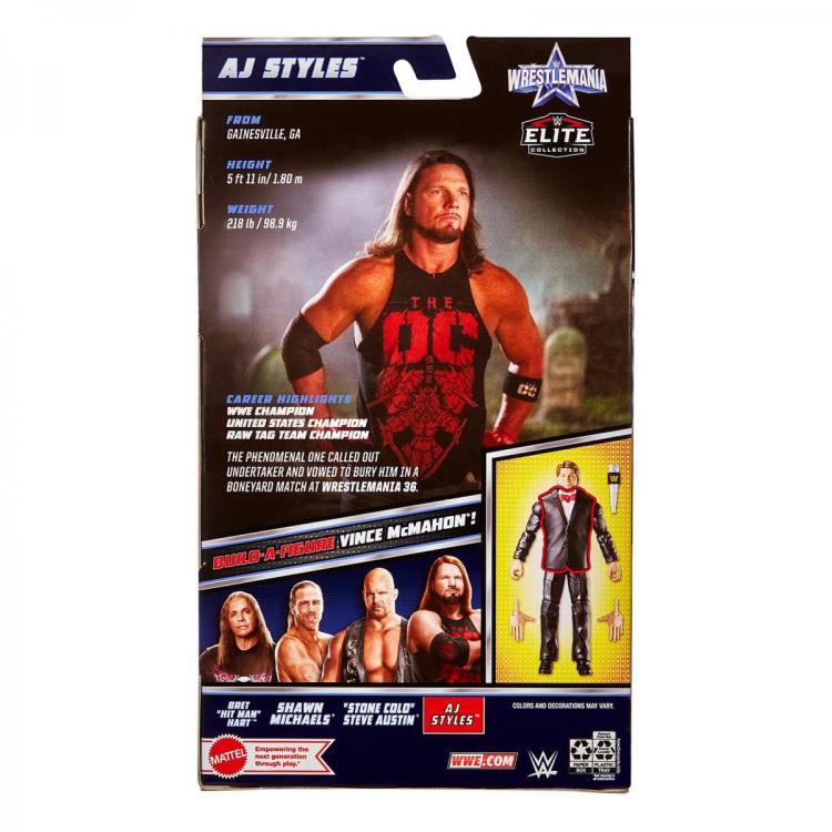 WWE WrestleMania Elite Collection Set of 4 Figures (Vince McMahon BAF) Gallery Image 9