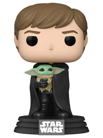 Pop! Star Wars: The Mandalorian - Luke Skywalker with Grogu Gallery Image 2