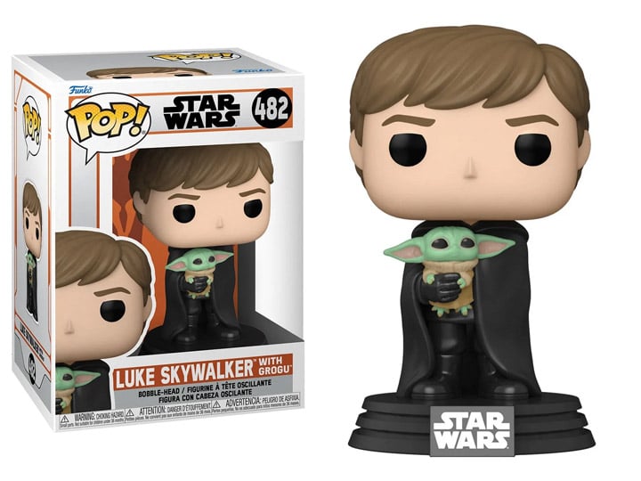 Pop! Star Wars: The Mandalorian - Luke Skywalker with Grogu Gallery Image 1