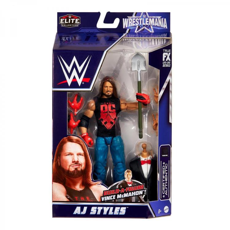 WWE WrestleMania Elite Collection AJ Styles (Vince McMahon BAF) Gallery Image 10