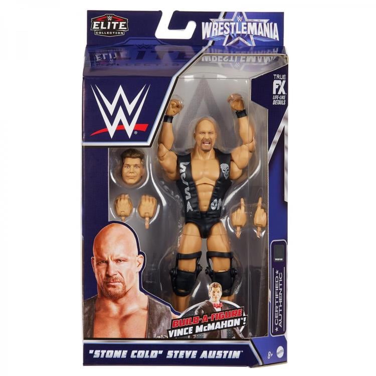 WWE WrestleMania Elite Collection Stone Cold Steve Austin (Vince McMahon BAF) Gallery Image 9