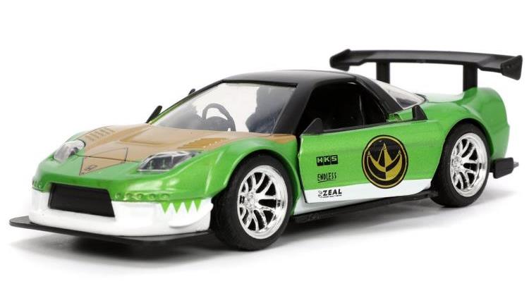 Mighty Morphin Power Rangers Hollywood Rides Die-Cast Green Ranger Nano Figure & 1/32 Scale 2002 Honda NSX Type-R Gallery Image 3