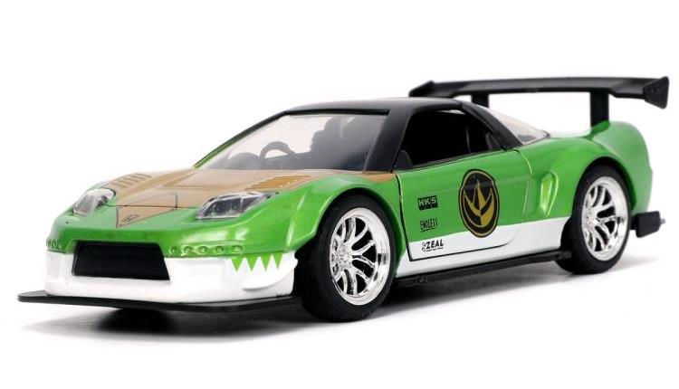 Mighty Morphin Power Rangers Hollywood Rides Die-Cast Green Ranger Nano Figure & 1/32 Scale 2002 Honda NSX Type-R Gallery Image 4