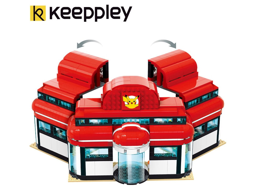 Pokemon Pikachu Pokemon Center Qman Building Blocks Toy Set Gallery Image 4