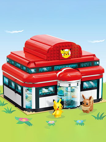 Pokemon Pikachu Pokemon Center Qman Building Blocks Toy Set Gallery Image 2