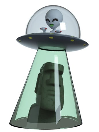 Ancient Aliens UFO Vinyl Figure Gallery Image 2