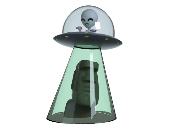 Ancient Aliens UFO Vinyl Figure Gallery Image 1