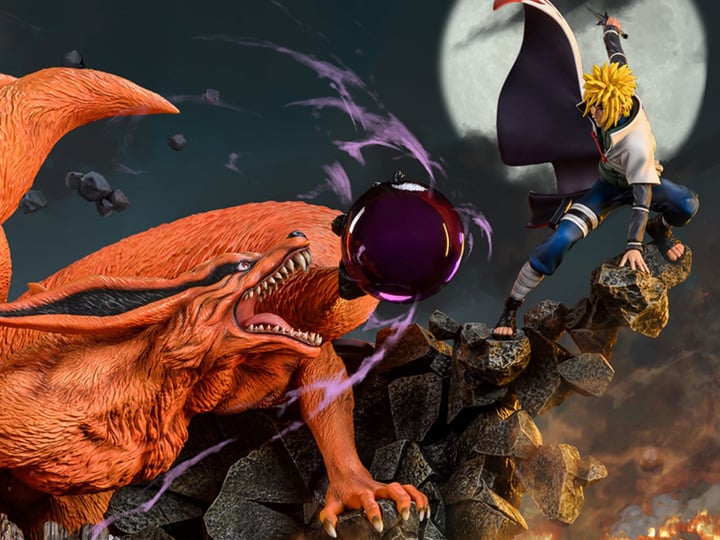 Naruto: Shippuden Battle of Destiny: Namikaze Minato vs. Kurama Limited Edition Ultimate Diorama Statue Gallery Image 1