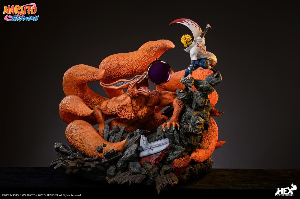 Naruto: Shippuden Battle of Destiny: Namikaze Minato vs. Kurama Limited Edition Ultimate Diorama Statue Gallery Image 6