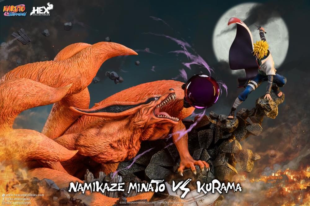 Naruto: Shippuden Battle of Destiny: Namikaze Minato vs. Kurama Limited Edition Ultimate Diorama Statue Gallery Image 3