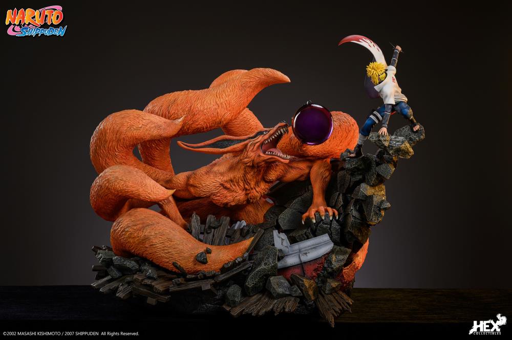 Naruto: Shippuden Battle of Destiny: Namikaze Minato vs. Kurama Limited Edition Ultimate Diorama Statue Gallery Image 5