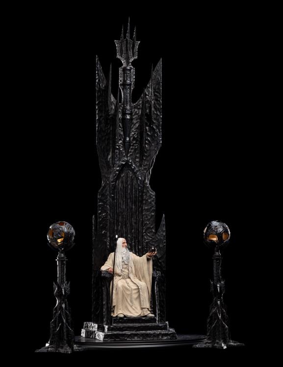 The Lord of the Rings Saruman The White on Throne 1/6 Scale Limited Edition Statue Gallery Image 4