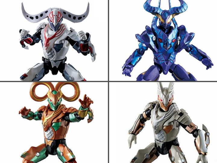 Kamen Rider Ryuki So-Do Chronicle Zelles Set of 4 Figures Gallery Image 1