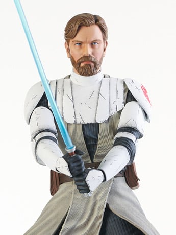 Gentle Giant Star Wars Clone Wars Obi-Wan Kenobi 1/7 Scale Bust | Razors Edge Collectibles - We