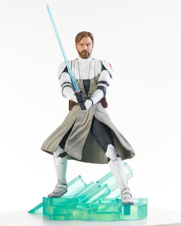 Star Wars: The Clone Wars Premier Collection General Obi-Wan Kenobi 1/7 Scale BBTS Shared Exclusive Statue Gallery Image 3