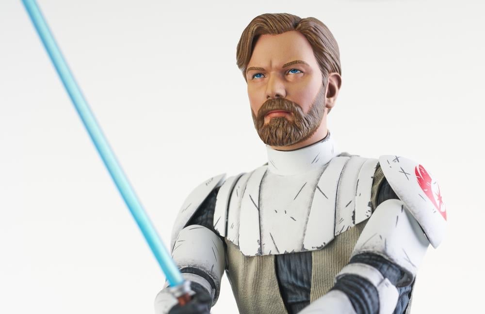 Star Wars: The Clone Wars Premier Collection General Obi-Wan Kenobi 1/7 Scale BBTS Shared Exclusive Statue Gallery Image 12