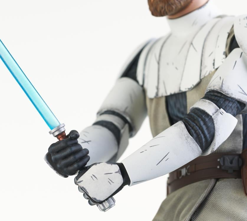 Star Wars: The Clone Wars Premier Collection General Obi-Wan Kenobi 1/7 Scale BBTS Shared Exclusive Statue Gallery Image 16