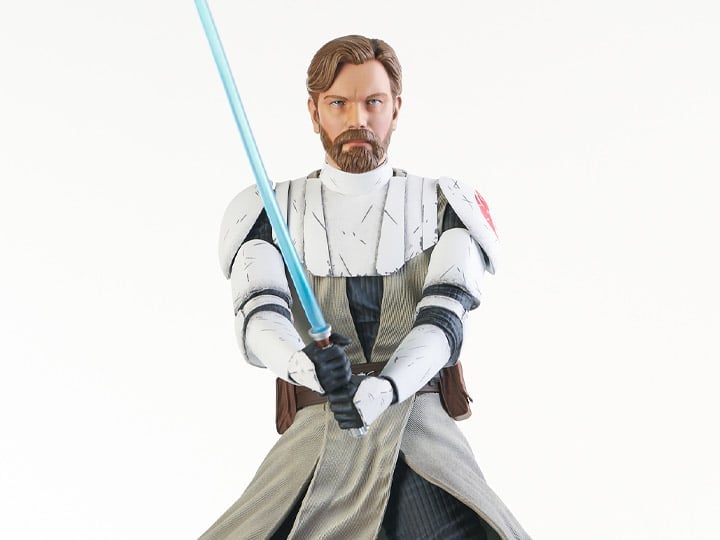 Star Wars: The Clone Wars Premier Collection General Obi-Wan Kenobi 1/7 Scale BBTS Shared Exclusive Statue Gallery Image 1