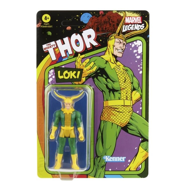 Marvel Legends Retro Collection 3.75" Loki Action Figure Gallery Image 5
