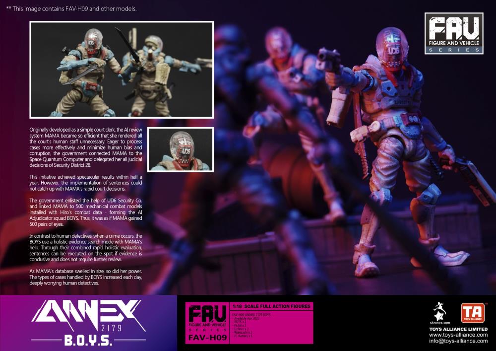 Annex 2179 FAV-H09 B.O.Y.S. Action Figure Gallery Image 7
