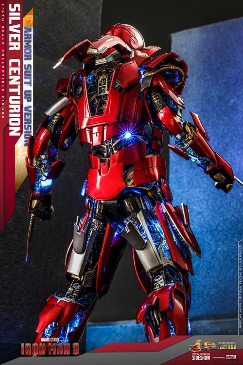 Iron Man 3 MMS618D43 Silver Centurion (Armor Suit Up Ver.) 1/6th Scale Collectible Figure Gallery Image 16