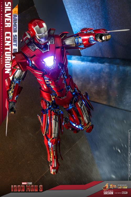Iron Man 3 MMS618D43 Silver Centurion (Armor Suit Up Ver.) 1/6th Scale Collectible Figure Gallery Image 14