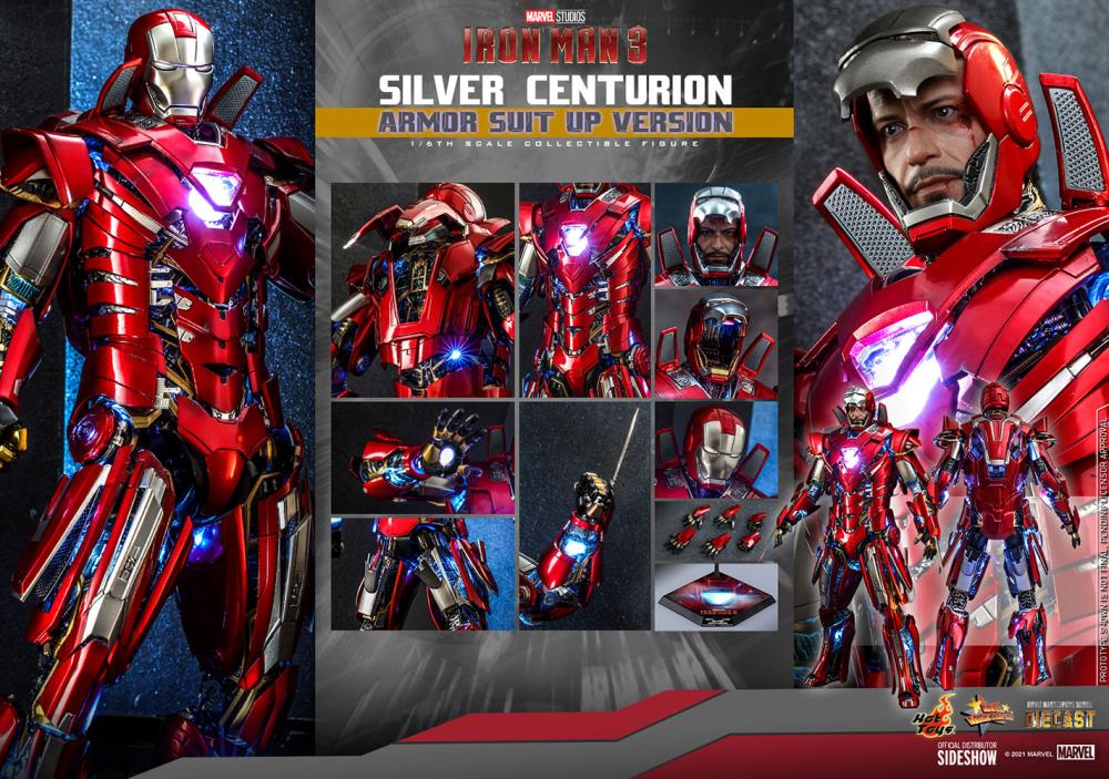 Iron Man 3 MMS618D43 Silver Centurion (Armor Suit Up Ver.) 1/6th