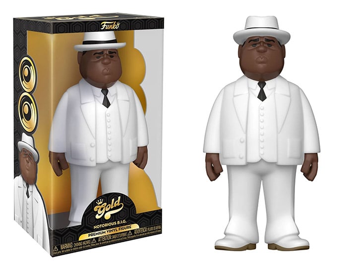 Notorious B.I.G. Gold Biggie Smalls White Suit 12-Inch Premium Vinyl Figure Gallery Image 1