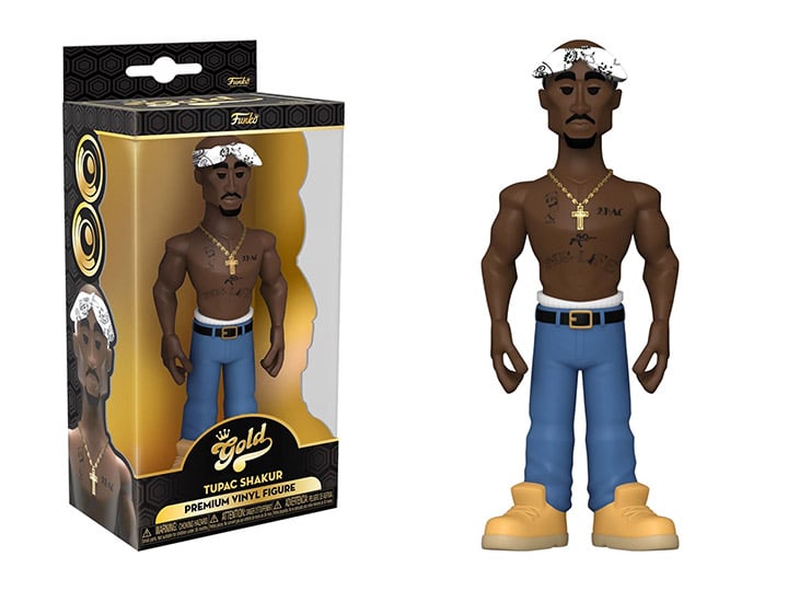 Tupac Shakur Gold 5-Inch Premium Vinyl Figure Gallery Image 1