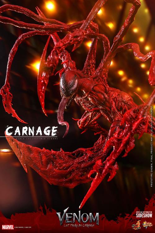 Venom: Let There Be Carnage MMS619 Carnage 1/6 Scale Collectible Figure Gallery Image 4