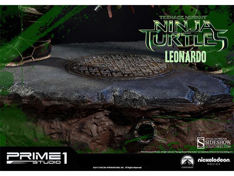 TMNT 2014 Movie Museum Masterline Leonardo Statue Gallery Image 4