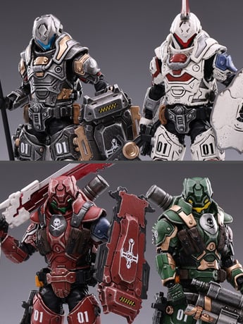 Battle for the Stars 01st Legion Steel 1/18 Scale Set of 4 Figures
