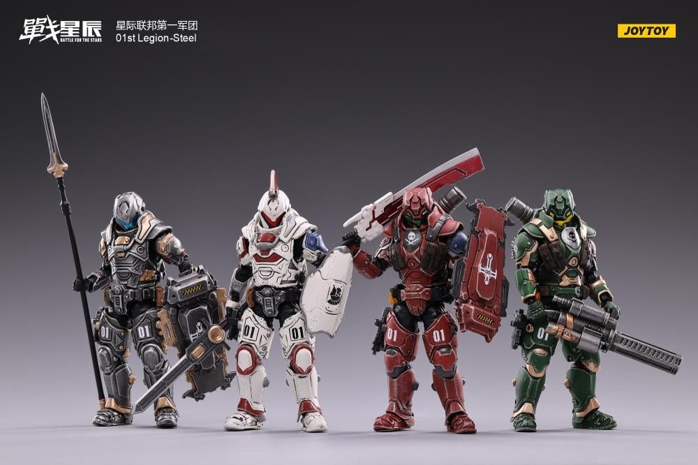 Battle for the Stars 01st Legion Steel Red Blade 1/18 Scale Figure Gallery Image 10