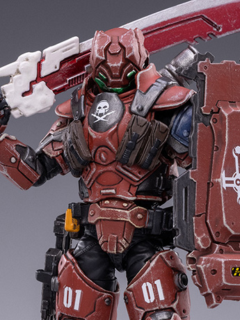 Battle for the Stars 01st Legion Steel Red Blade 1/18 Scale Figure Gallery Image 2