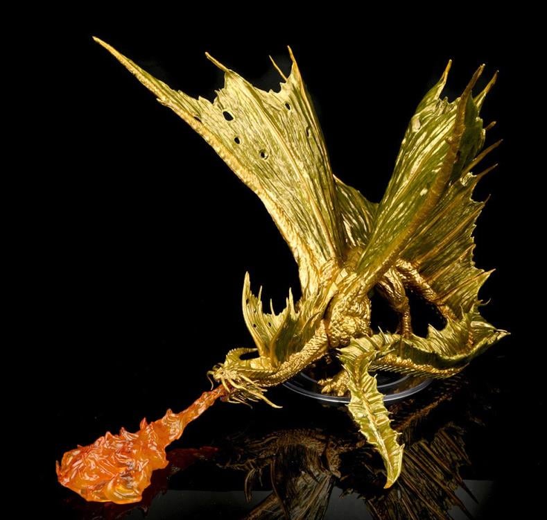 Dungeons & Dragons Icons of the Realms Adult Gold Dragon Premium Painted Figure Gallery Image 4