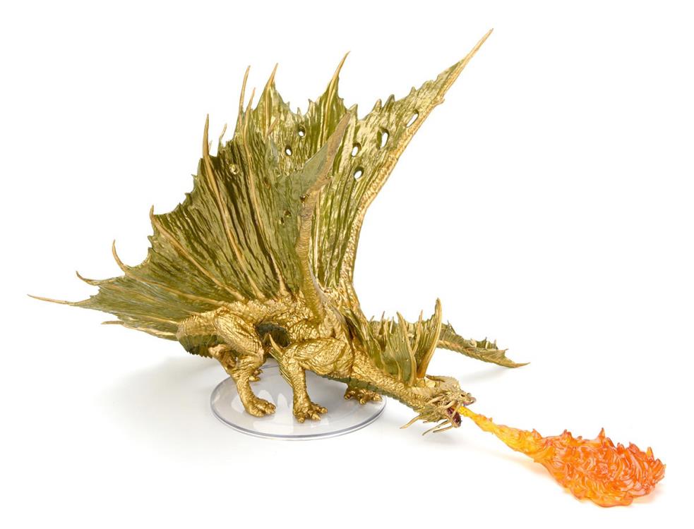 Dungeons & Dragons Icons of the Realms Adult Gold Dragon Premium Painted Figure Gallery Image 10