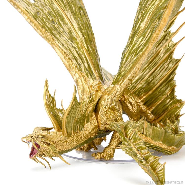 Dungeons & Dragons Icons of the Realms Adult Gold Dragon Premium Painted Figure Gallery Image 18