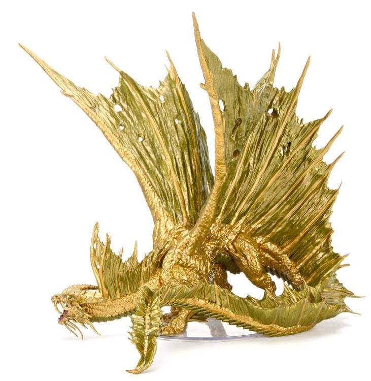 Dungeons & Dragons Icons of the Realms Adult Gold Dragon Premium Painted Figure Gallery Image 17