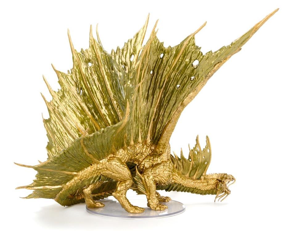Dungeons & Dragons Icons of the Realms Adult Gold Dragon Premium Painted Figure Gallery Image 13