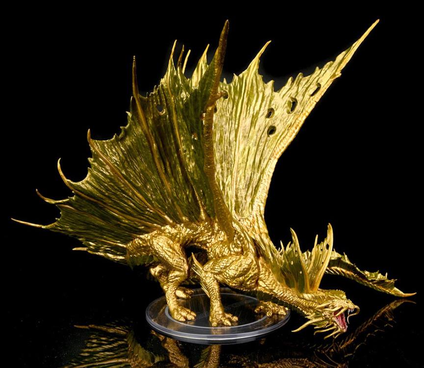Dungeons & Dragons Icons of the Realms Adult Gold Dragon Premium Painted Figure Gallery Image 6