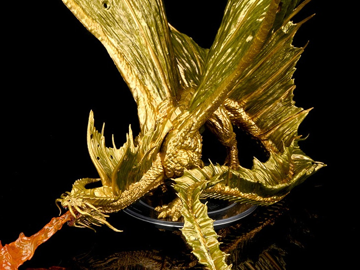 Dungeons & Dragons Icons of the Realms Adult Gold Dragon Premium Painted Figure Gallery Image 1