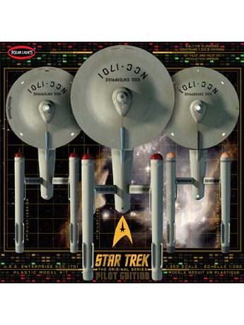 Star Trek U.S.S. Enterprise with Pilot Edition Parts 1/350 Scale Model Kit Gallery Image 2