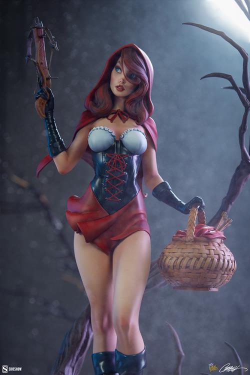 Fairytale Fantasies Collection Red Riding Hood Statue Gallery Image 5