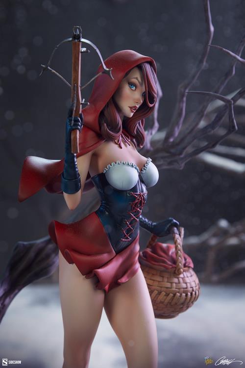 Fairytale Fantasies Collection Red Riding Hood Statue Gallery Image 6