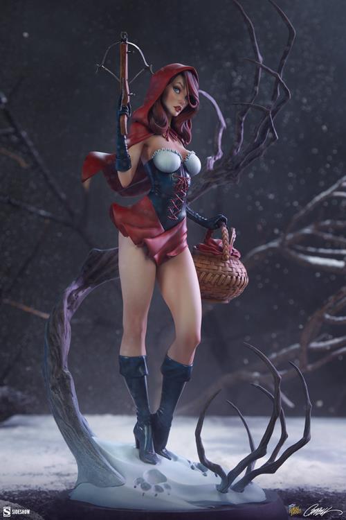 Fairytale Fantasies Collection Red Riding Hood Statue Gallery Image 4