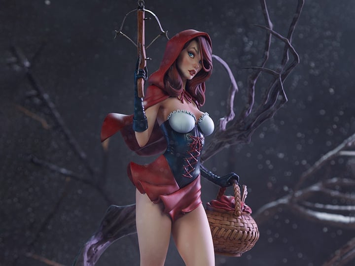 Fairytale Fantasies Collection Red Riding Hood Statue Gallery Image 1