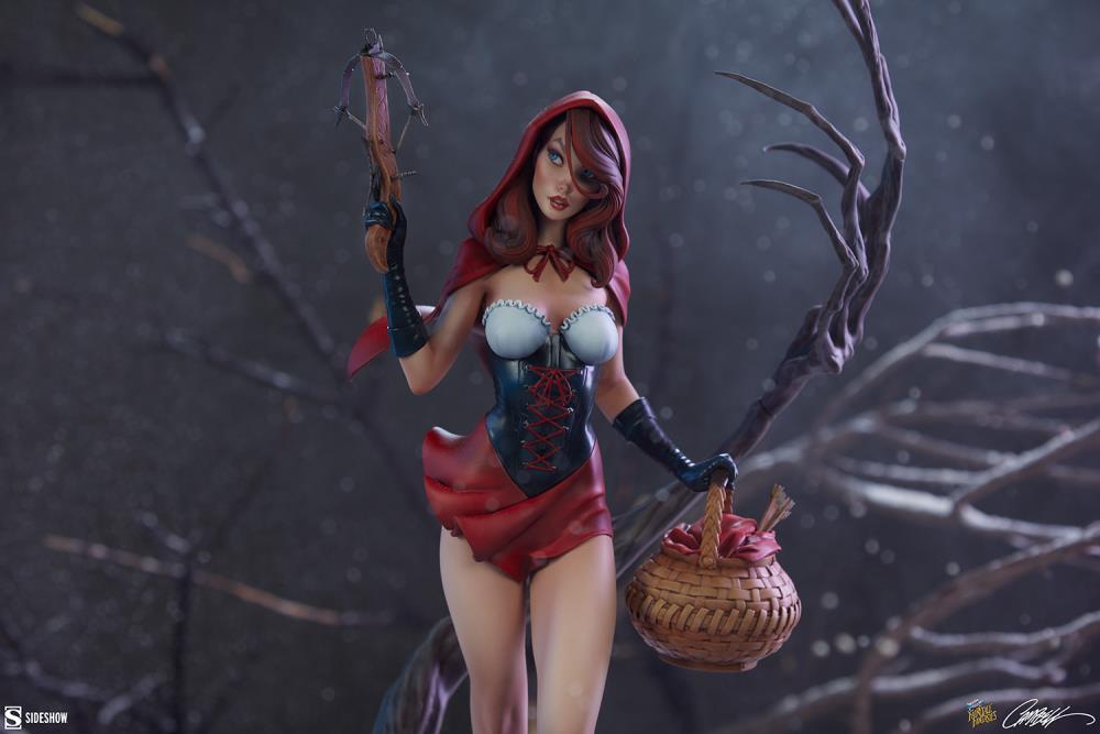 Fairytale Fantasies Collection Red Riding Hood Statue Gallery Image 3